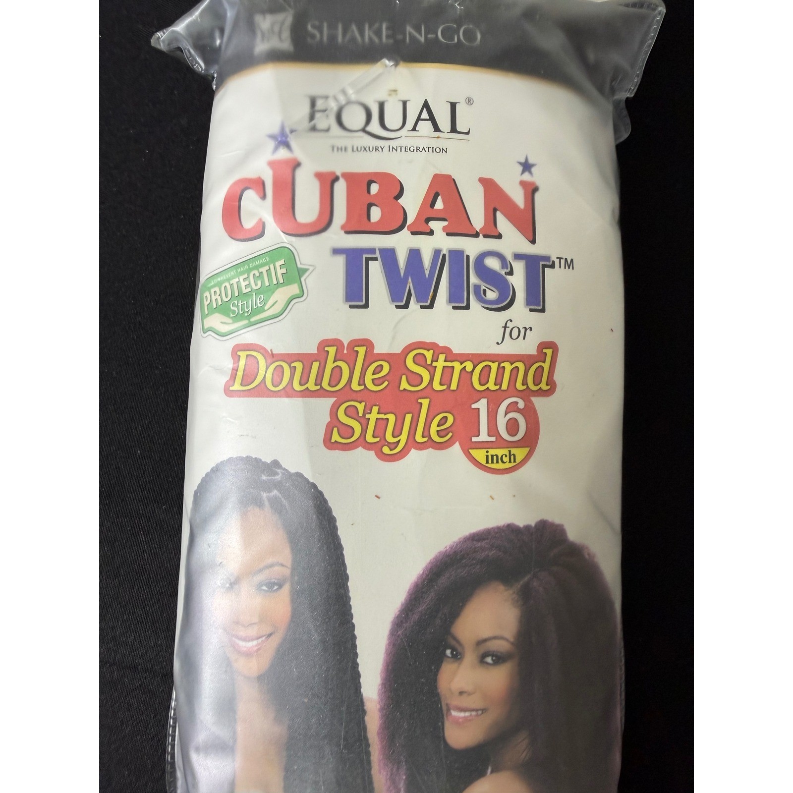 Shake-N-Go Cuban Twist Braiding Hair 16″ Color 2 New Double Strand Style