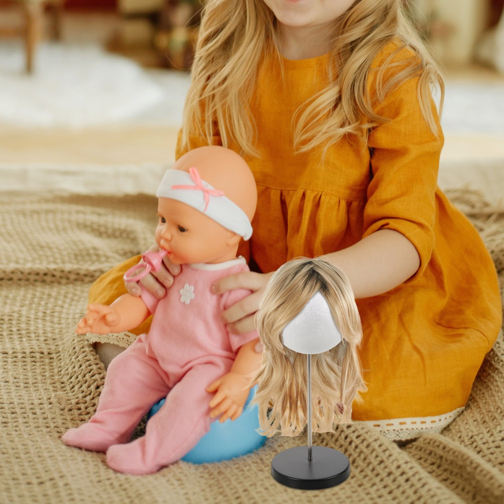 Adjustable Wig Head Stand with Durable Construction for Home Wig Display