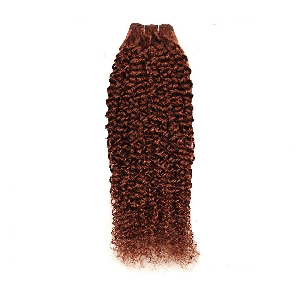 Ali Bundle Auburn #33 Jerry Curl 100 Virgin Human Hair Extension One Bundle