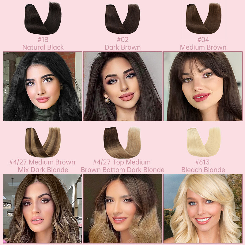 CLEARANCE Clip In Extensions 100% Remy Real Human Hair Full Head 8Pieces 18Clips