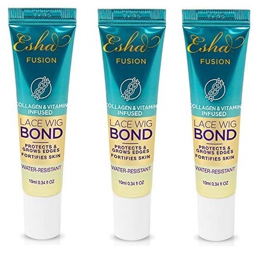 Esha Fusion Collagen & Vitamin Infused Lace Wig Bond Water Resistant 0.34Oz/10ml