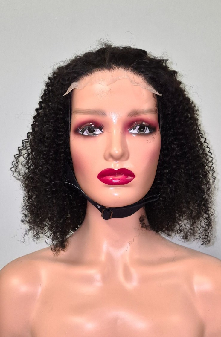 Black Afro Kinky Wig, 5×5, 14 inch