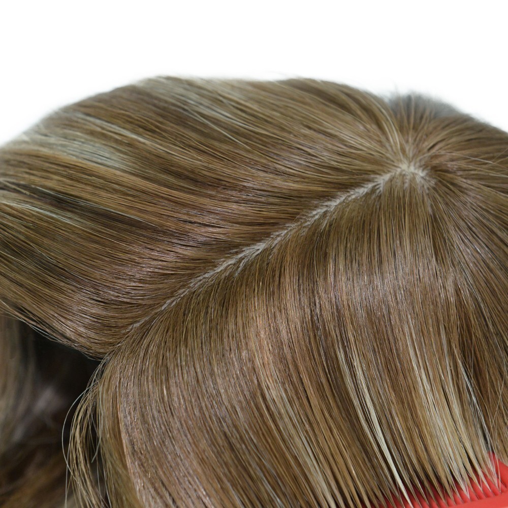 Women Wigs Chinese Remy Human Hair Silk Top Quality Wigs Medium Size 12.5”