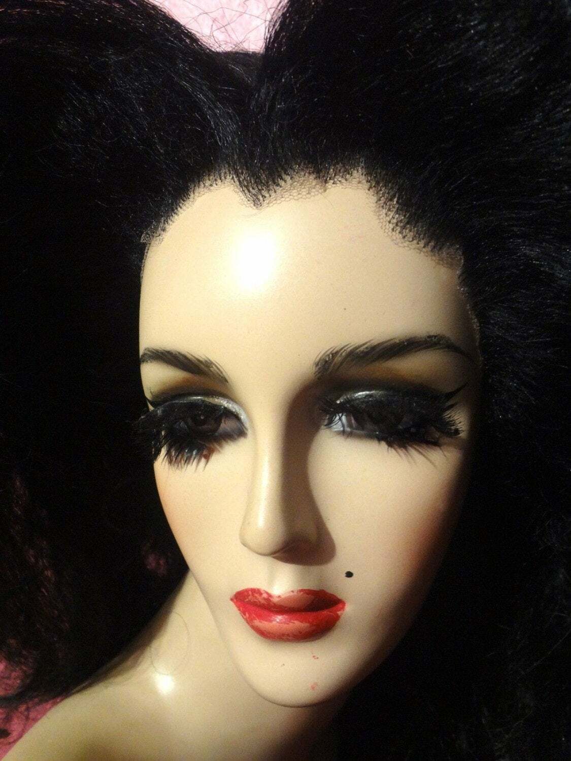 Wavy Center Part DRAG QUEEN WIG! Lace Front Kim Kardashian Jet Black ALL COLORS