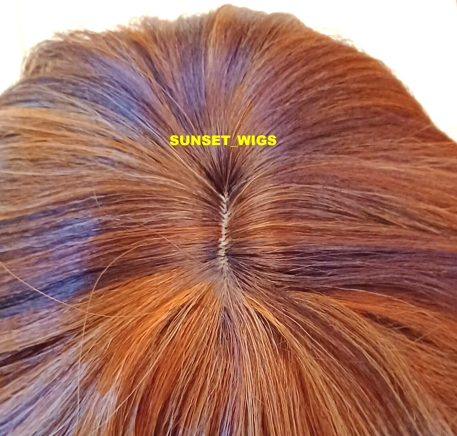 26″ FULL WIG LONG STRAIGHT LAYERED MIDDLE SKIN PART AUBURN MIX #F30.27 HEAT OK