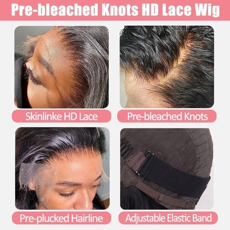 Peruvian KInky Curly 13×4 Lace Front Human Hair Wigs for Black Women Glueless