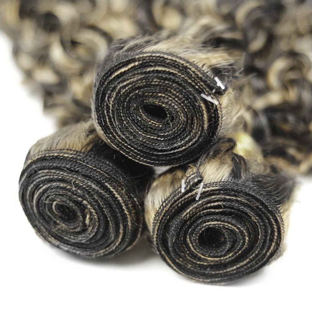 Younghann Color P1B/613 Deep Wave Human Hair Bundles Unprocessed Brazilian