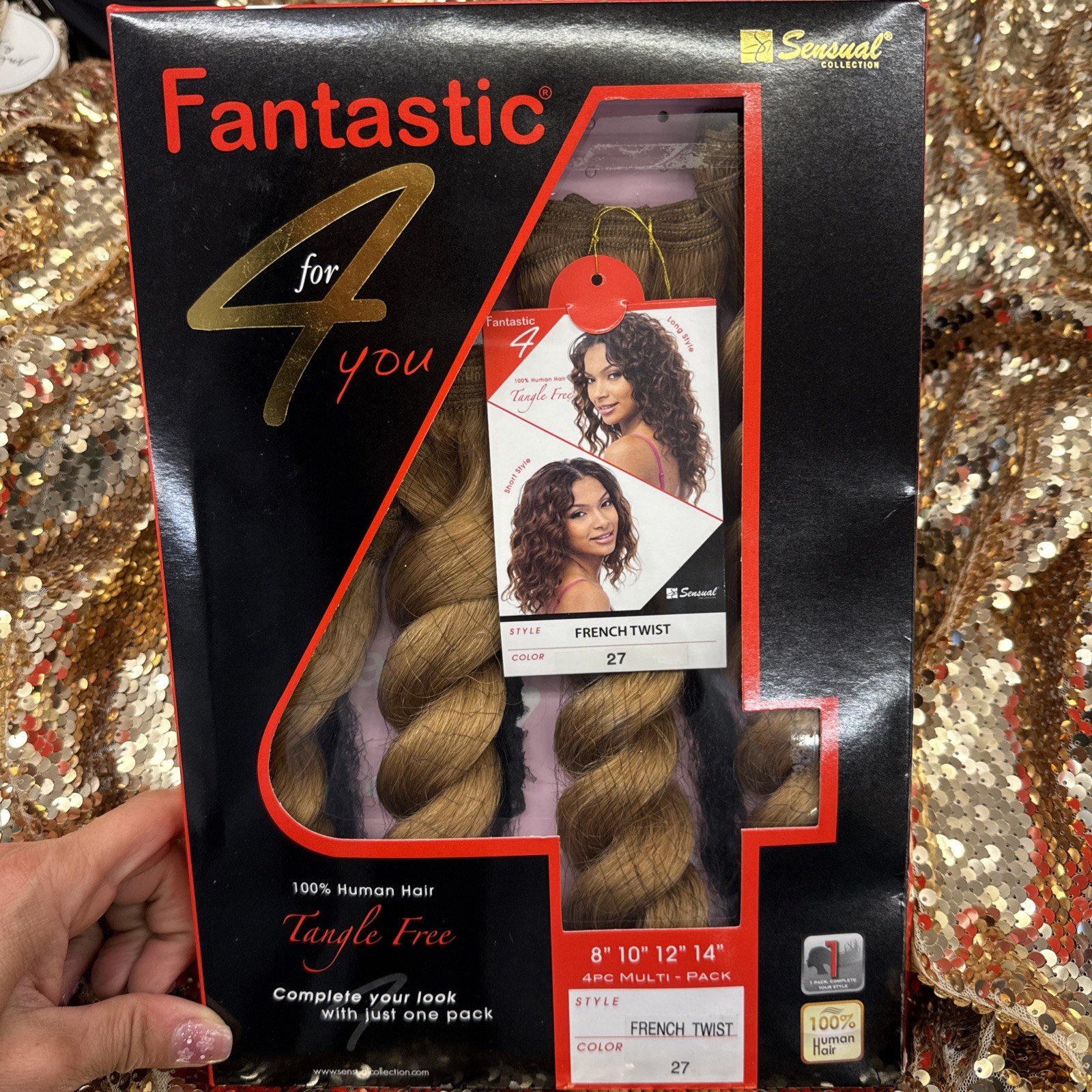 SENSUAL COLLECTION FANTASTIC 4 French Twist 8”10”12”14” #27