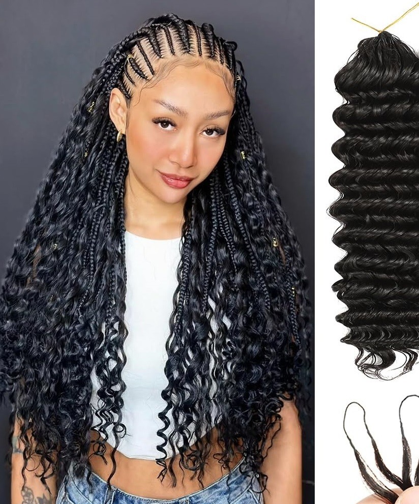 Deep Wave Invisible Knots Pre-Separated Human Hair Bundle 16 Inch 60g 16A Grade