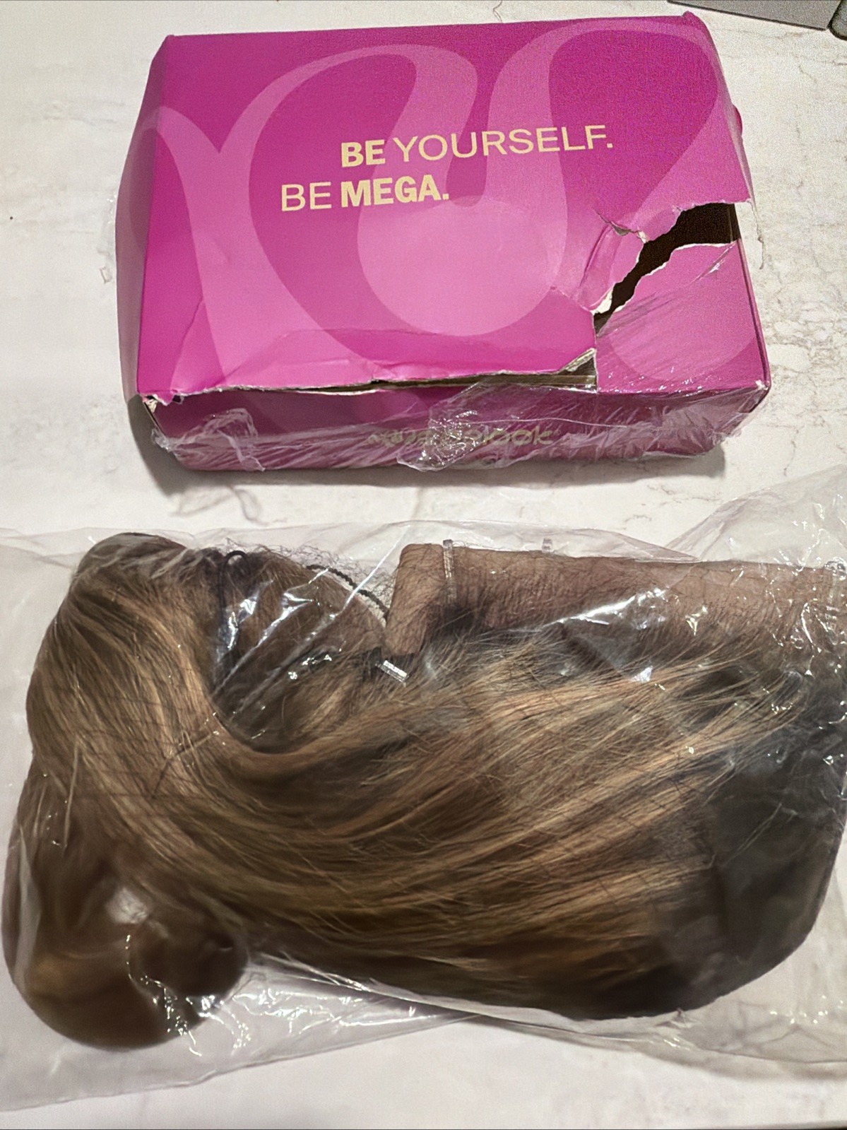 Megalook NETE-WIG-2P427-SST-26 Wig New In Box Human Hair Wig, Box Ripped
