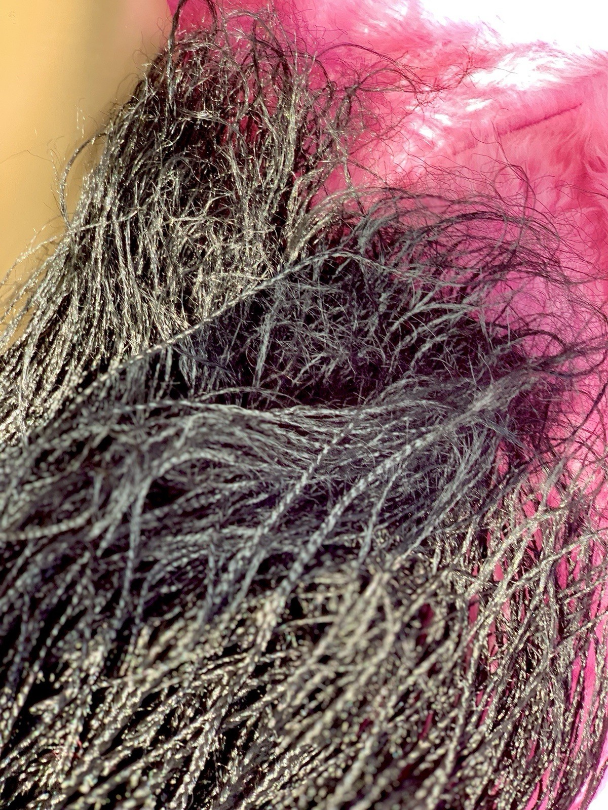 Ready to ship braided wigs for black womens, free parting, short hair wigs gifts