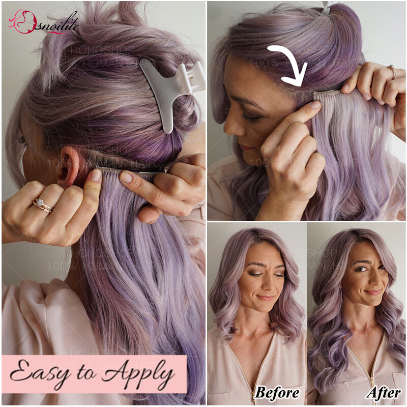 CLEARANCE Clip In 100% Real Remy Human Hair Extensions 8 Pieces Full Head Blonde
