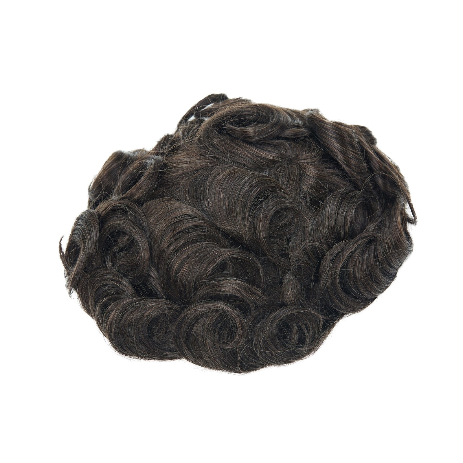 0.08-0.10mm Full Thin Skin Base Slight Wave Men’s Toupee | Men’s Hairpieces