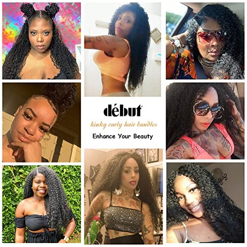 Synthetic Hair 7pcs Kinky Curly 22 24 26 Inches 6 Bundles Highlight Blonde 613
