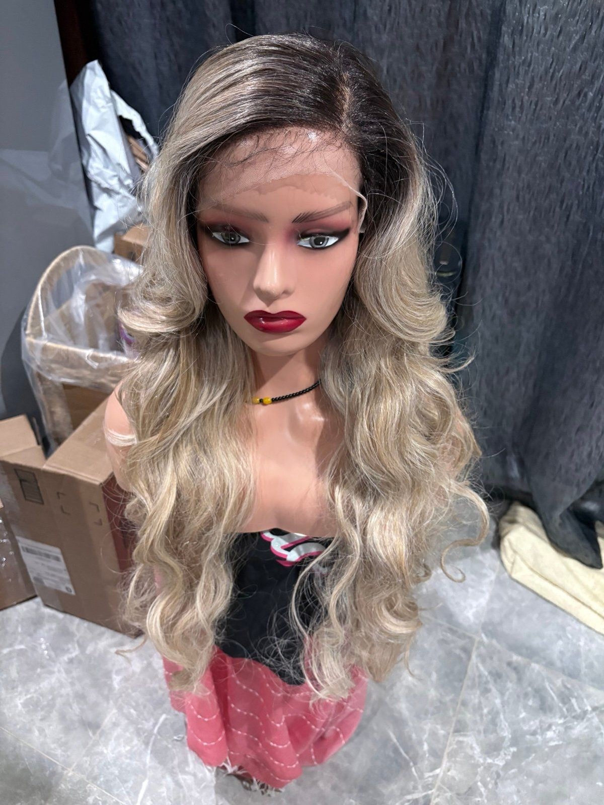 Rebel Gypsy Wig “Velvet skies” Premium Synthetic Swiss lace front extended New