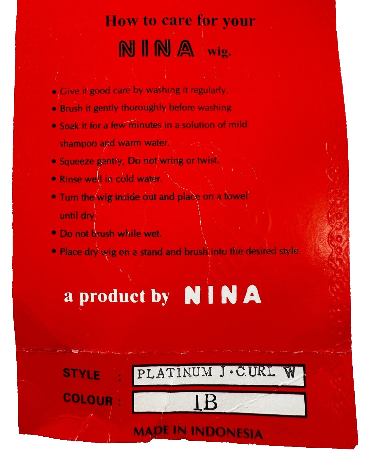 Nina Collection Women’s Wavy Hair Extension Weft in Black 9 inches