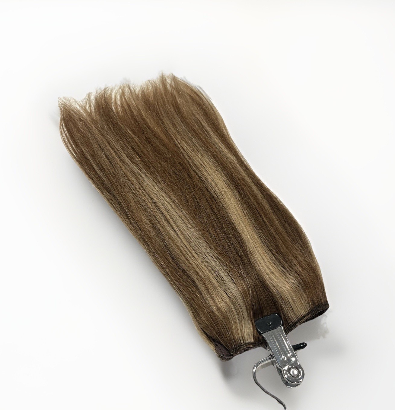 HALOCOUTURE Original Human Hair Extension 12” COLOR 4-27 Brown With Highlights