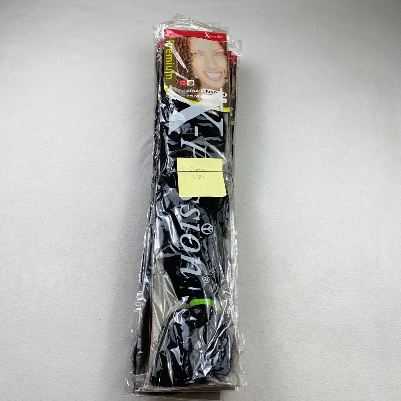 X-pression Premium 82″ Long Ultra Braid Hair 10 packs Color 1B Brushable NIP