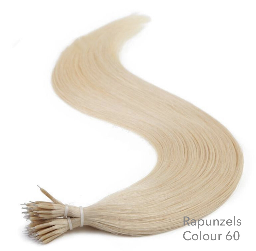 16″ 1 gram Nano tipped remy human hair extensions nano ring bead DOUBLE DRAWN