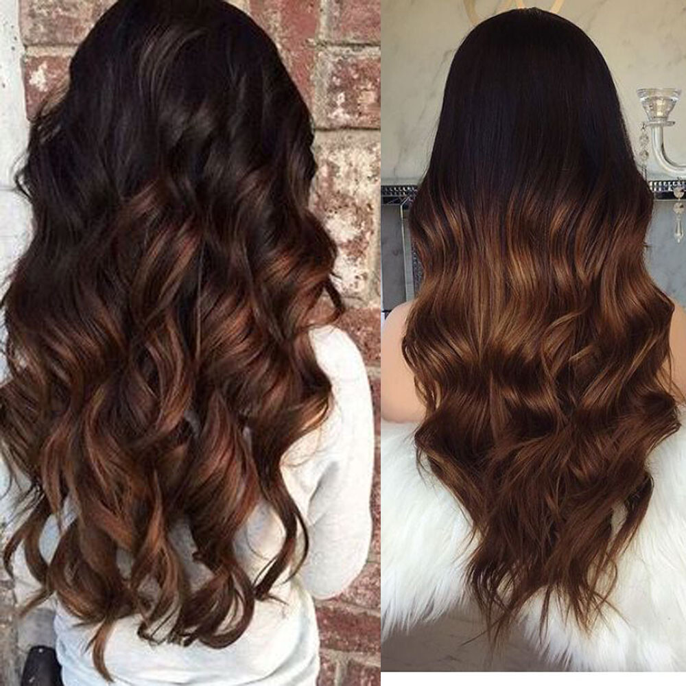 Brazilian Hair Wigs Ombre Brown 13×4 Lace Front Wigs Remy Hair Body Wave 180%
