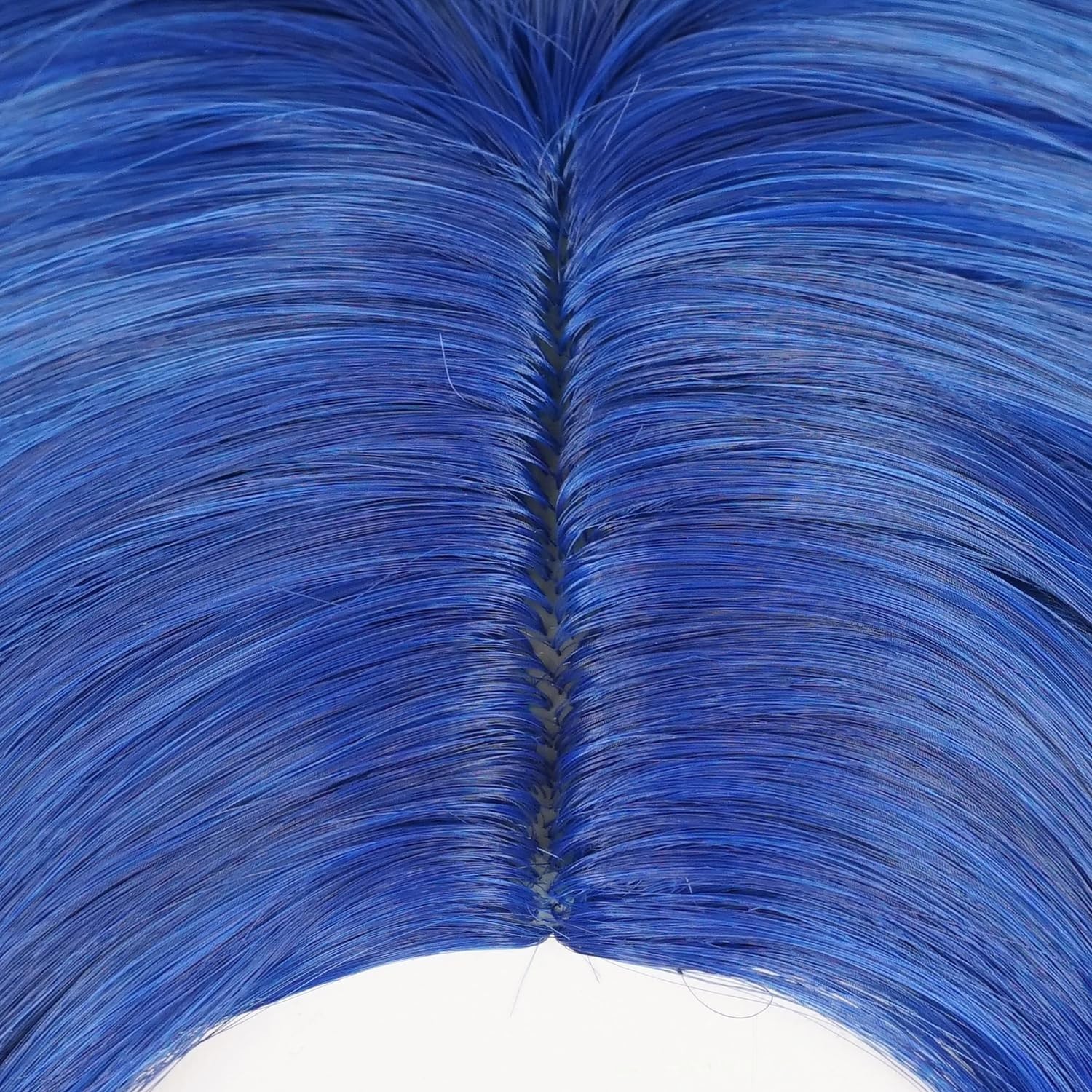 Wiggy Mermaid Blue Bride Wig goth Corpse Costume, Long Wavy Wig w/ Veil creepy