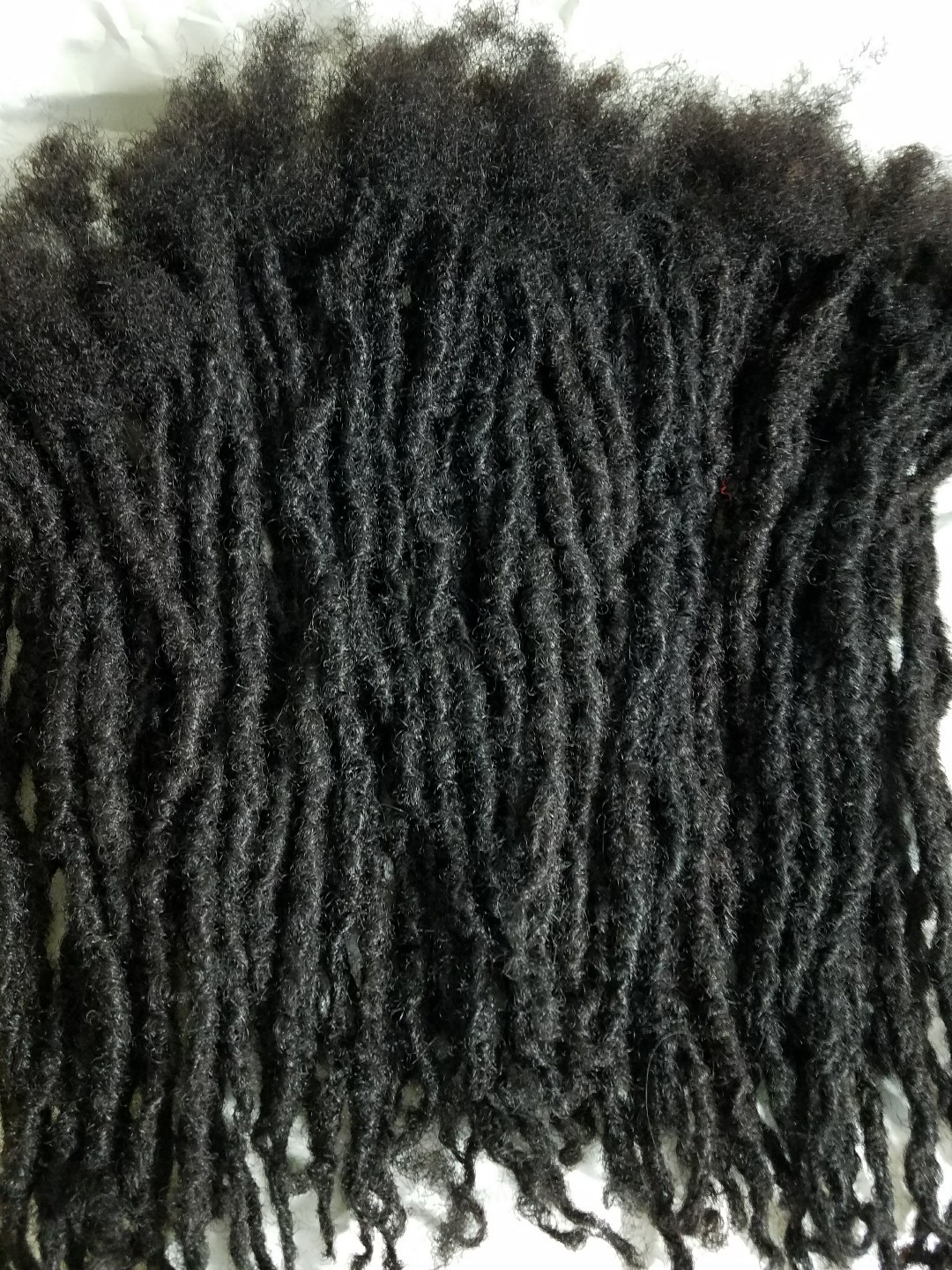 100% Human Hair Locks handmade Dreadlocks 60 pieces up to 8″-15” black