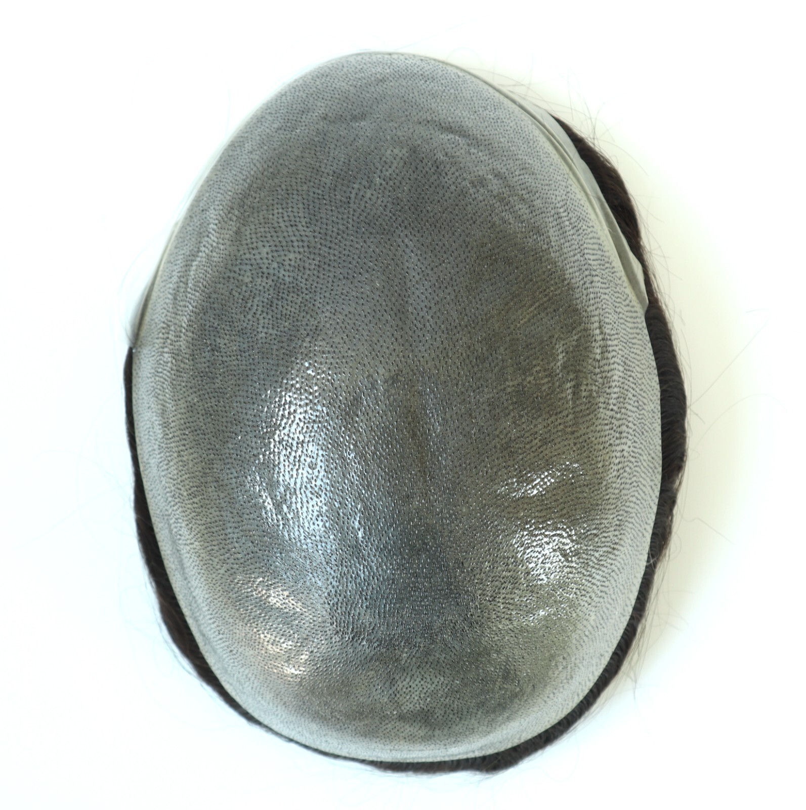 Mens Human Hair Replacement System Unit 0.08 Thin Skin Knotted Toupee Hair Piece