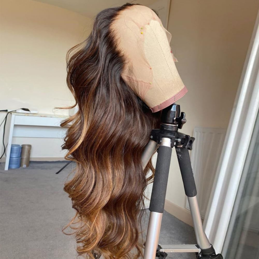 Highlight Synthetic Hair Hand Tied Natural Preplucked Hairline Illusion Lace …