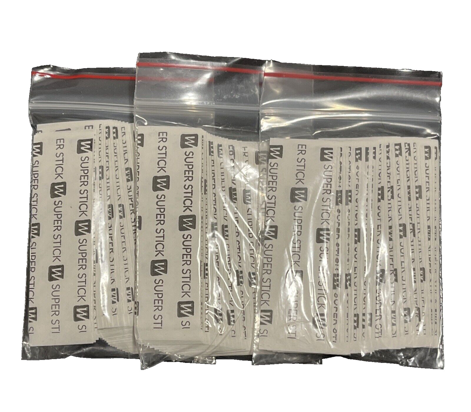 WALKER TAPE Super Stick Tape-108 Strips 1″ x 3 Poly Wig System Tape -3 Pack -NEW