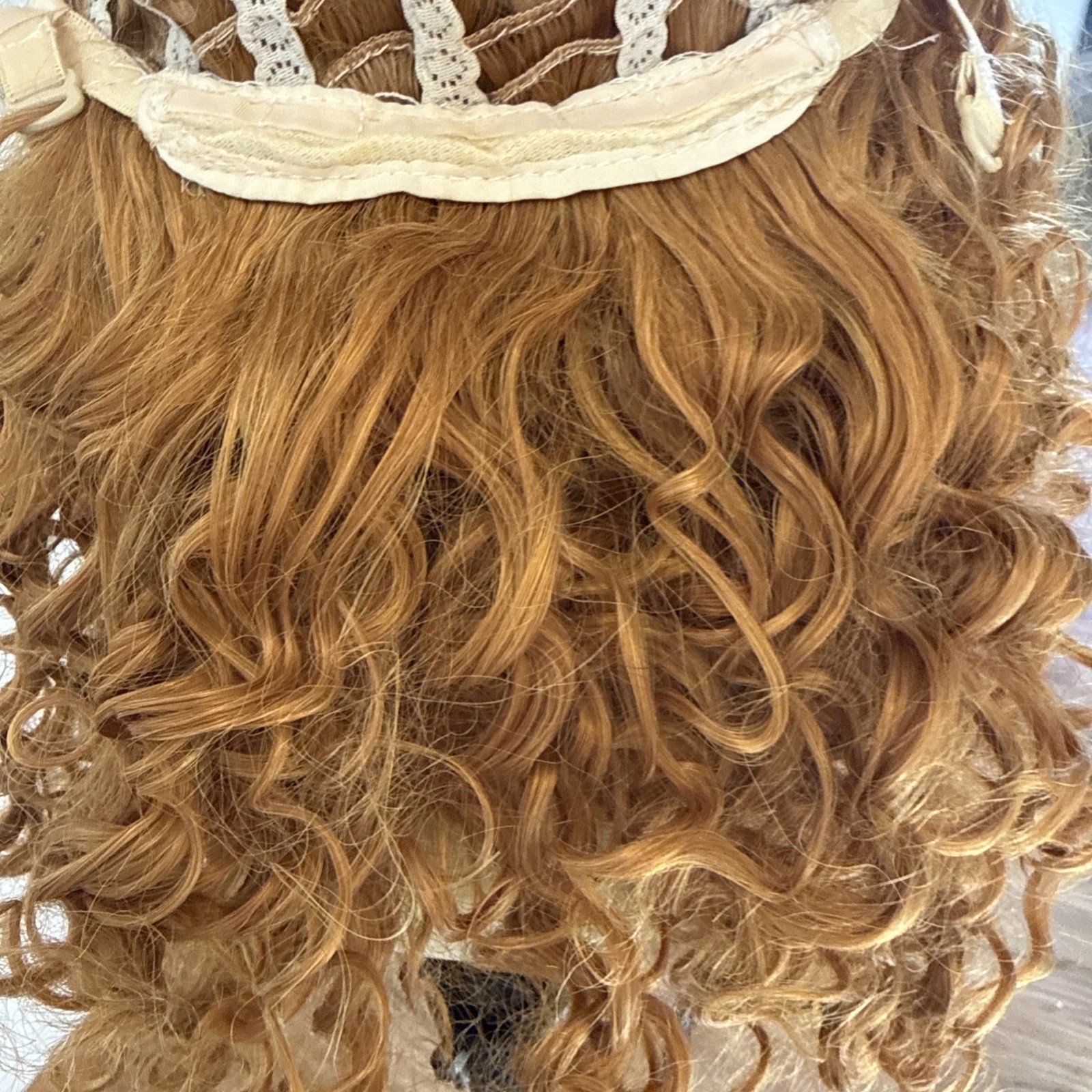 Kinky Curly Short 12”Lace Cap Golden Blonde 12” Synthetic 168