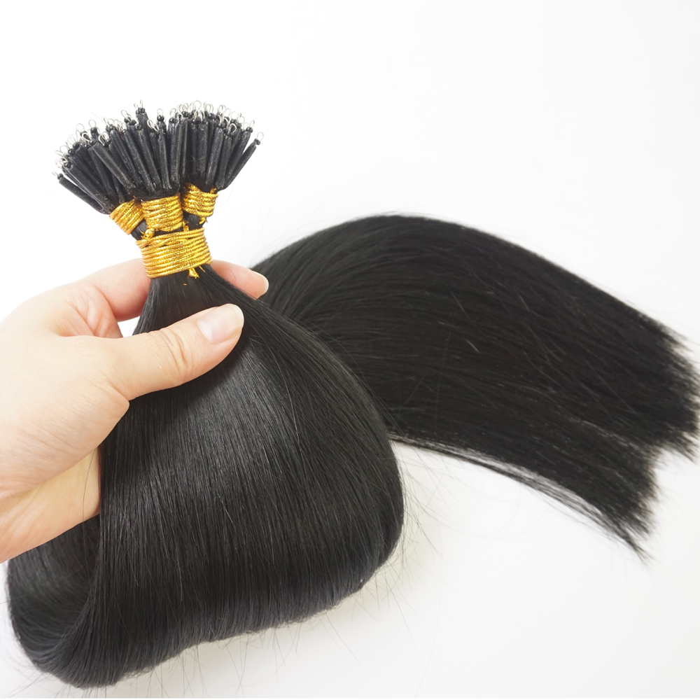 50/100S Nano Ring Beads Remy Brazilian Virgin Human Hair Extensions 0.5g/s