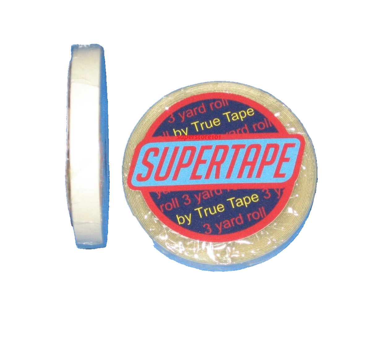 SuperTape 1/4″ x 3 YD Roll Tape Adhesive(white lined core) Hair Piece Wig System