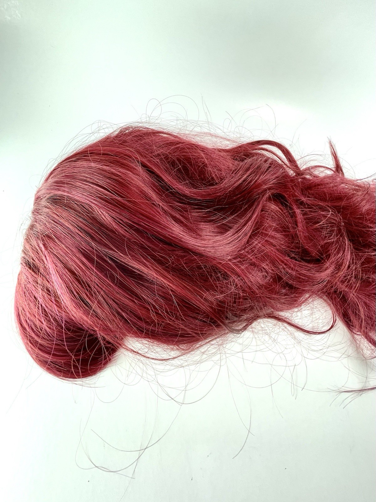 27in Lace Front Luxury Burgundy Wavy Hair Synthetic Heat Safe Hair Wig