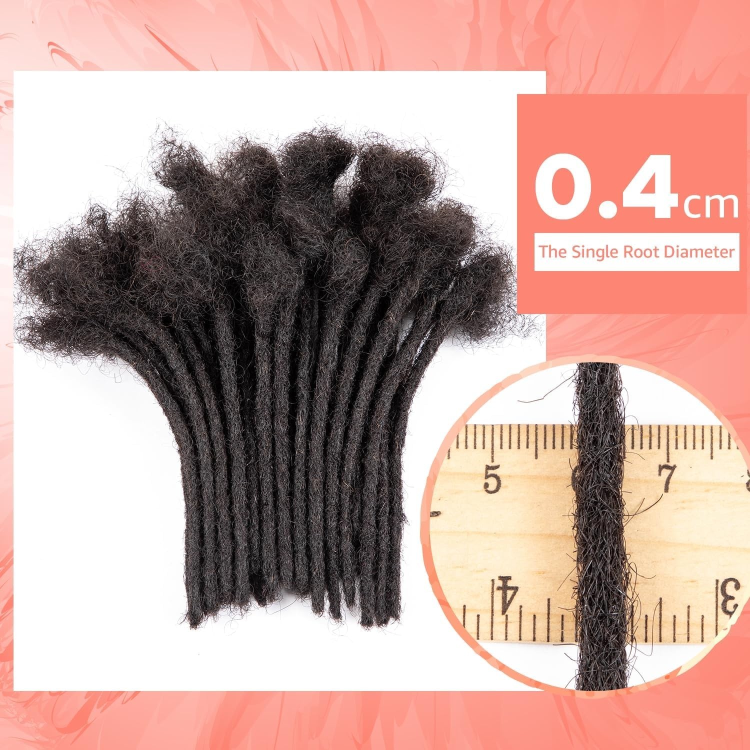 Afro Kinky Dreadlock Extensions 100% Human Hair
