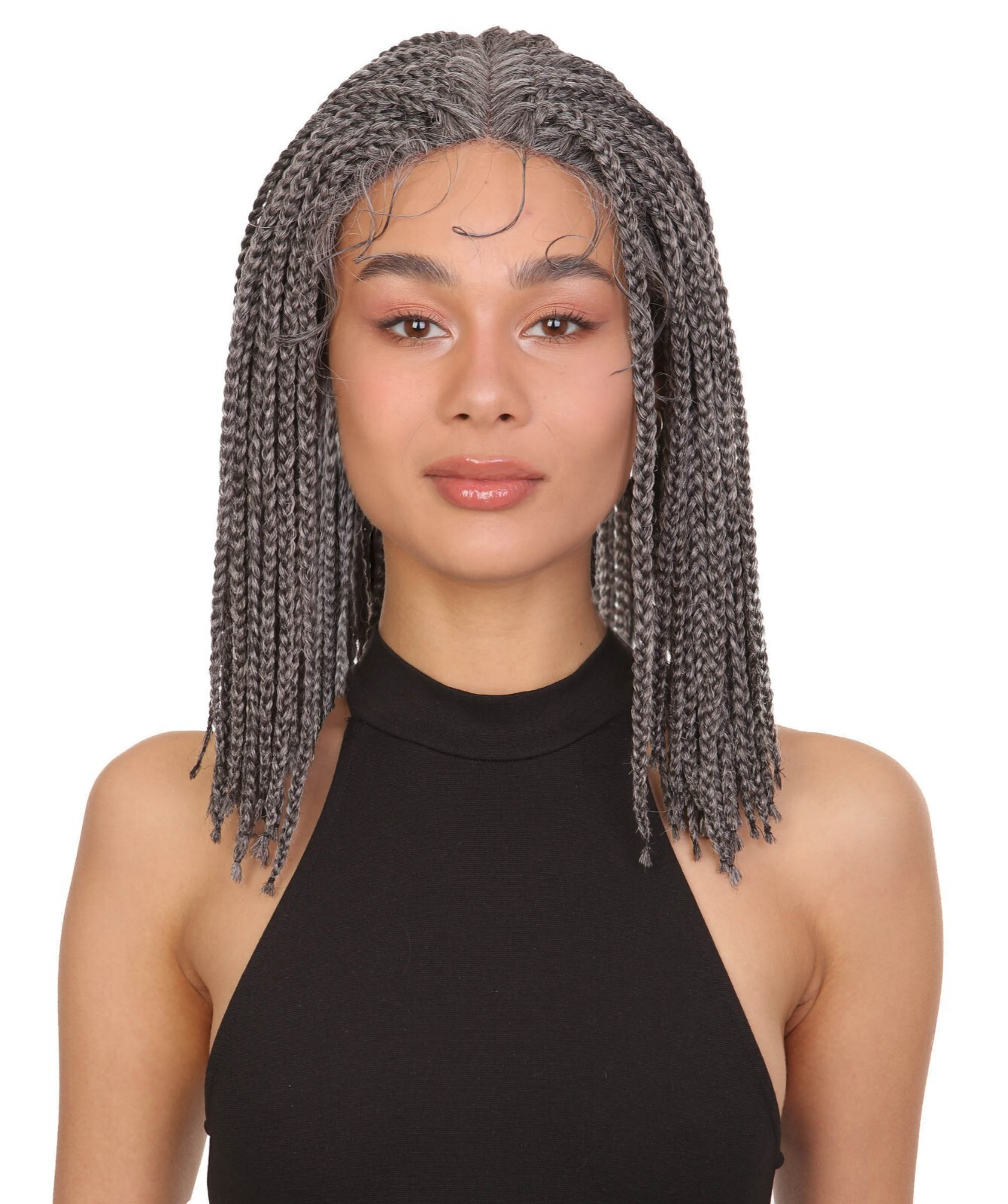 LUXLUXE Cece 14.5” HD Lace Front Braided Wig with Baby Hair, BLB-0154