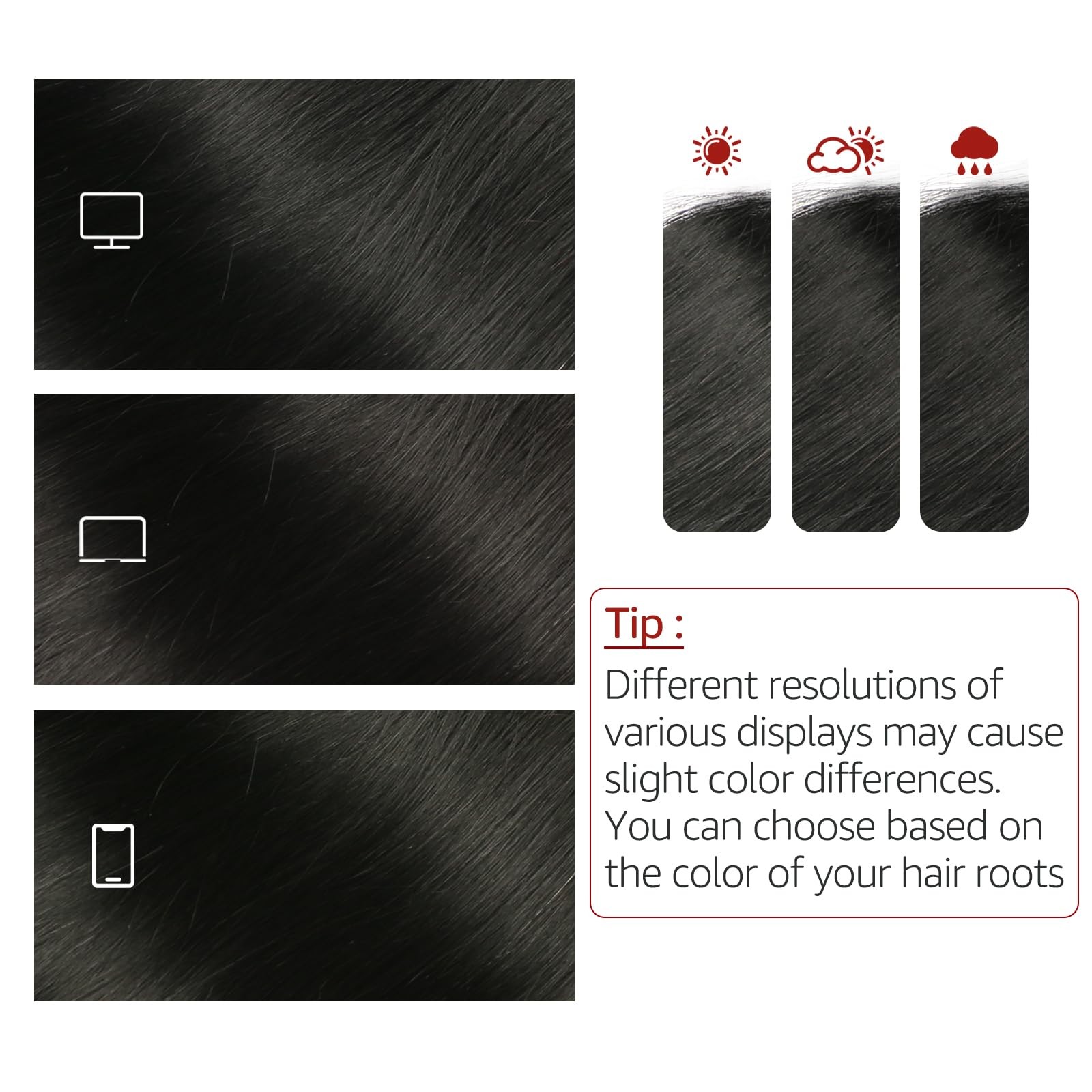 Safireny Invisible Wire Hair Extensions Real Human Hair 22 Inch 85G Jet Black
