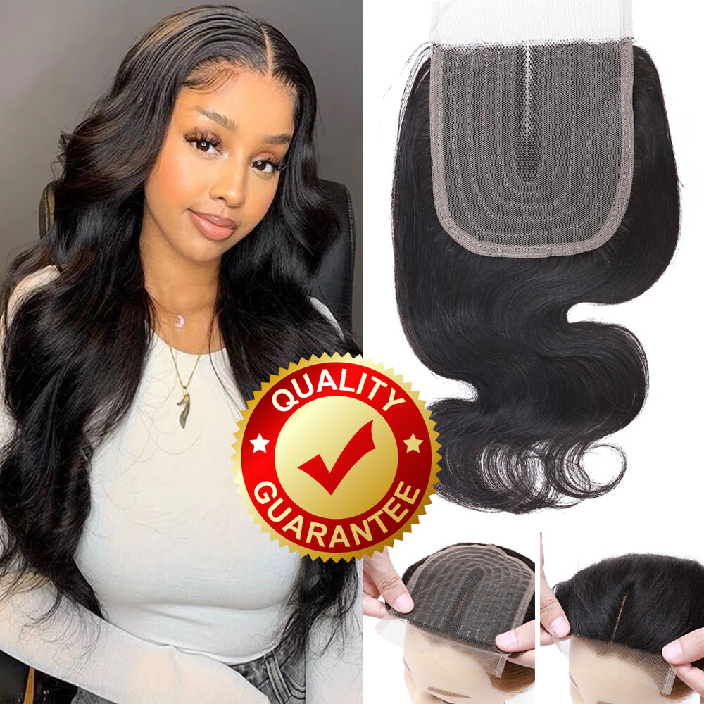 CLEARANCE Brazilian Hair Lace Closure Virgin Human Hair Extensions Middle Parts