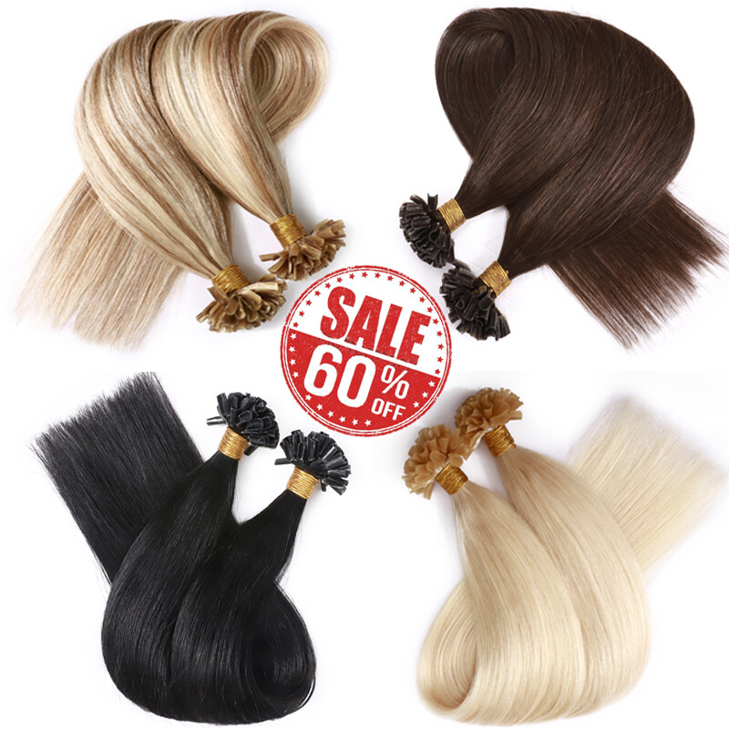 AAAA+ Thick Nail U Tip Keratin Fusion Real Remy Human Hair Extensions 200S Long