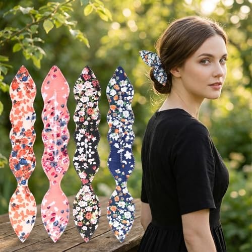 French Twist Shaper Snap Roll Sponge Curler Clips for Rabbit Hair Bun Maker