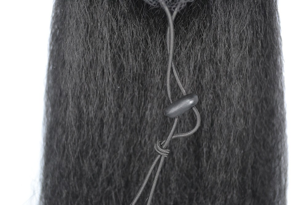 22″ Yaki Curly Drawstring Ponytail Thick Hair Extension Hairpiece Long Ponytail