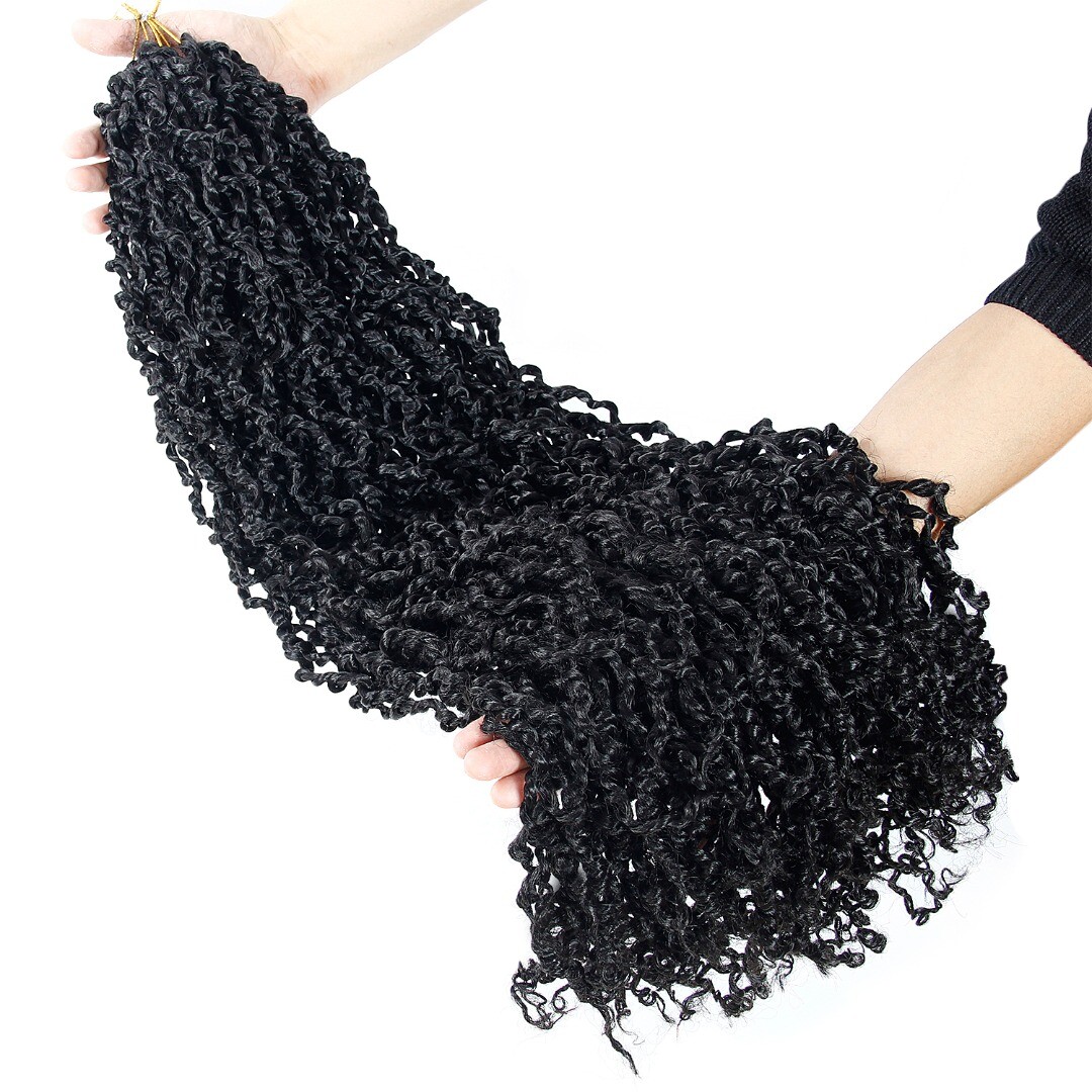 boho passion twist crochet hair 26 inch, 20 strands