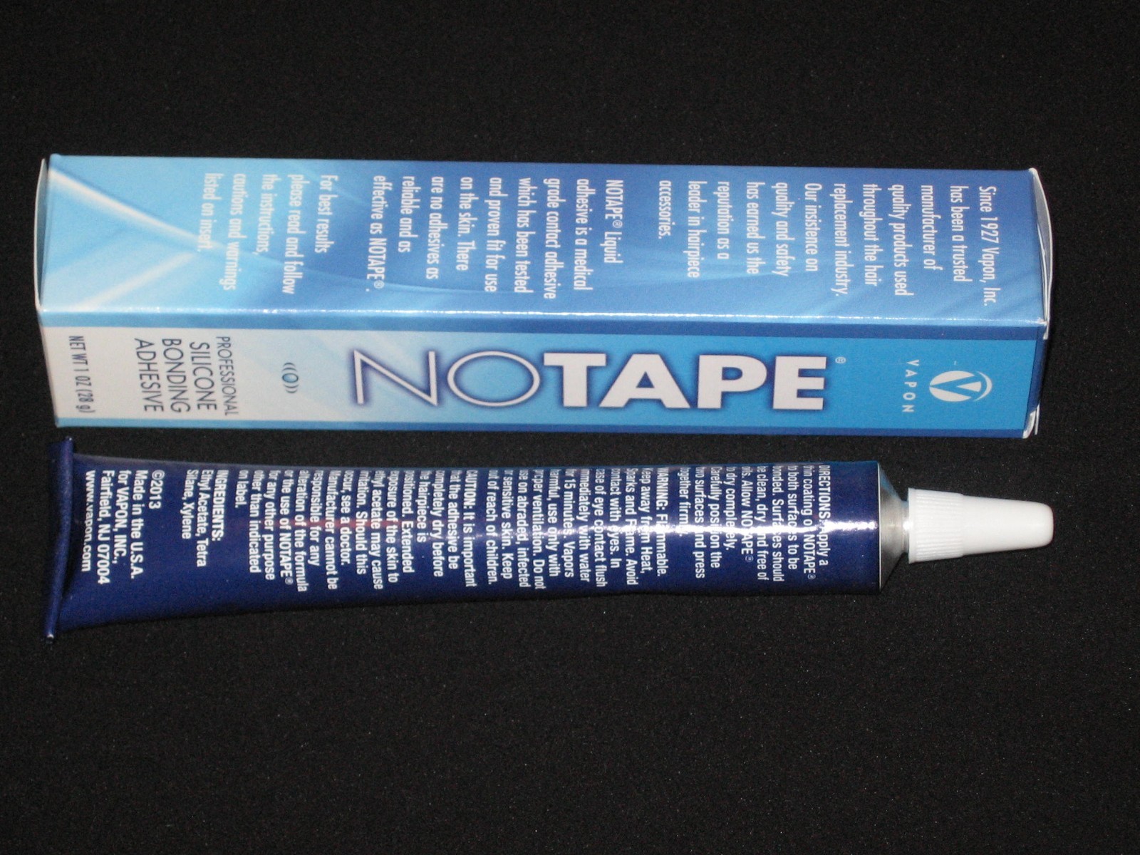 VAPON NO TAPE 1.0 OZ Bonding Adhesive Glue tube & Topsol Adhesive Remover(4 oz)