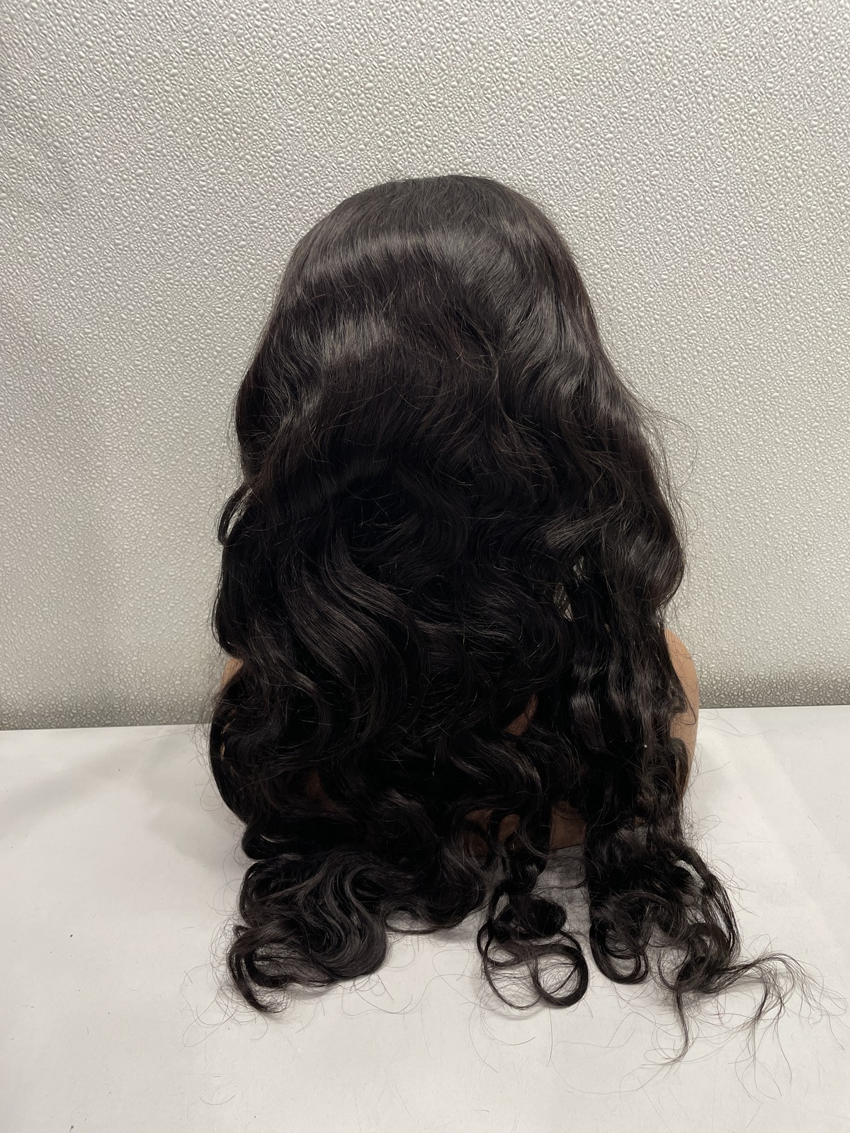 OQ 24″ Hair Natural Black Body Wave Human Hair Invisi Drawstring 360 Wig