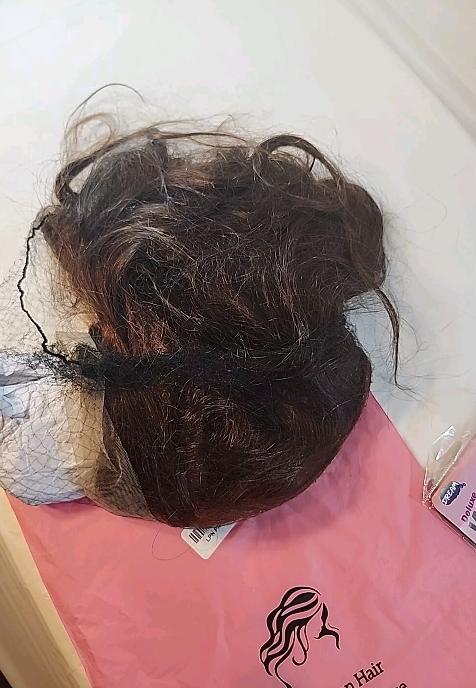 human hair wigs/ 100% Human Hair ( 2 Pack Deluxe Wig Cap Included ).