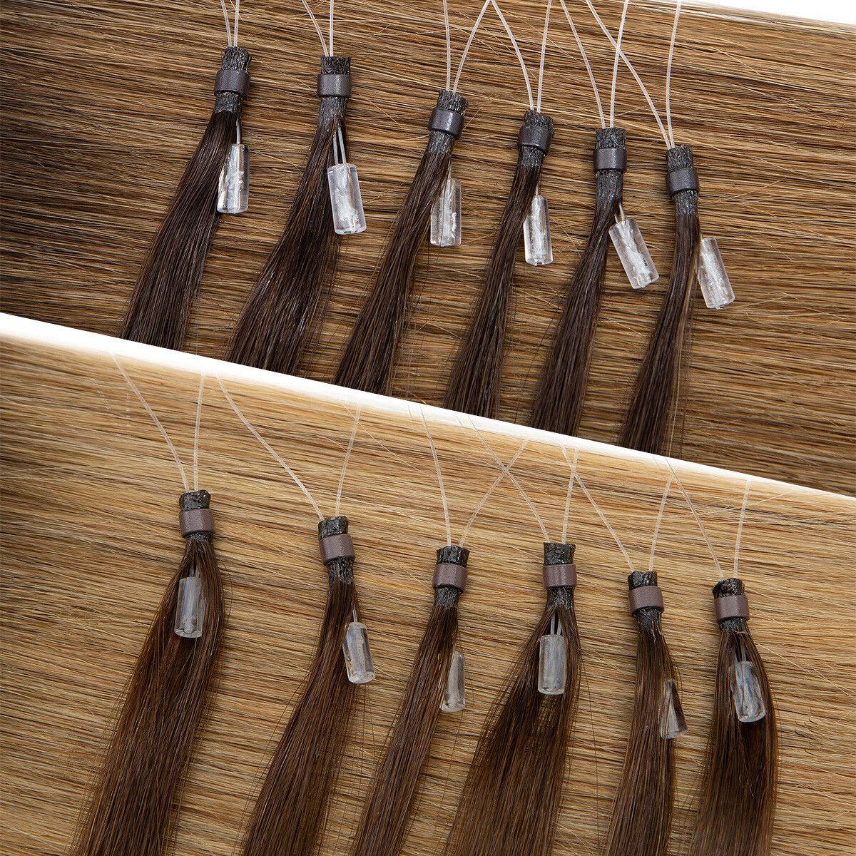 Micro Ring Loop Beads Tip 100%Remy Human Hair Extensions Thick 50G-400G Balagage
