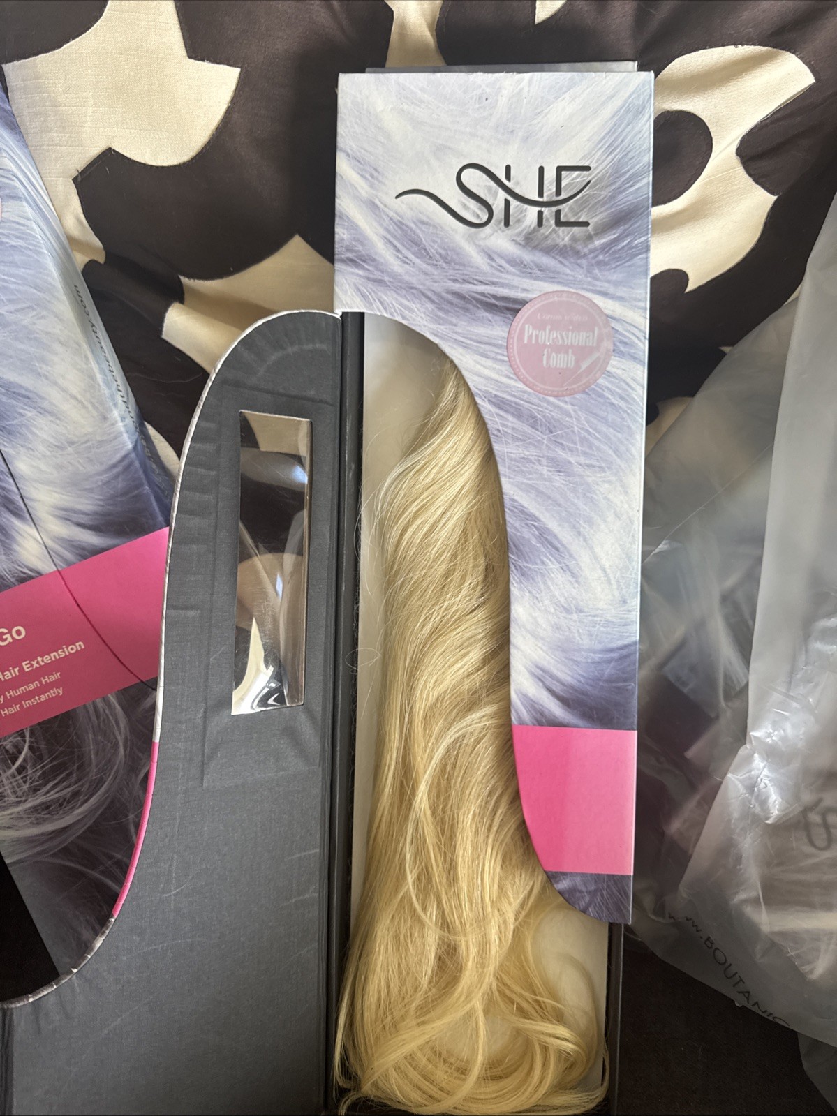SHE Flip & Go 100% Remy Human Hair Extension, #24 16-18 Inches