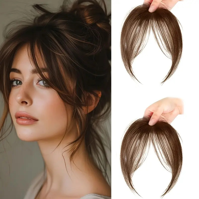 Hair Extensions Clip-in Fringe for Women’s Sideburn Clip-in Bang Front Hairpiece