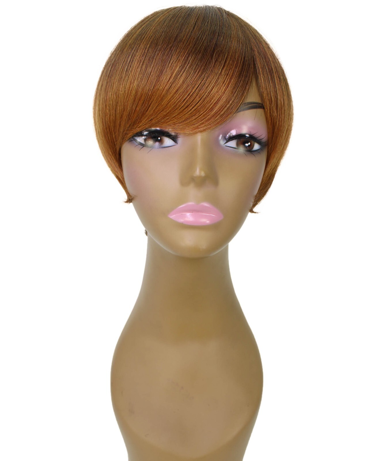 LUXLUXE Trinity Straight Bob 9 in Long Full No Lace Wig, Multiple Colors,BF-0008