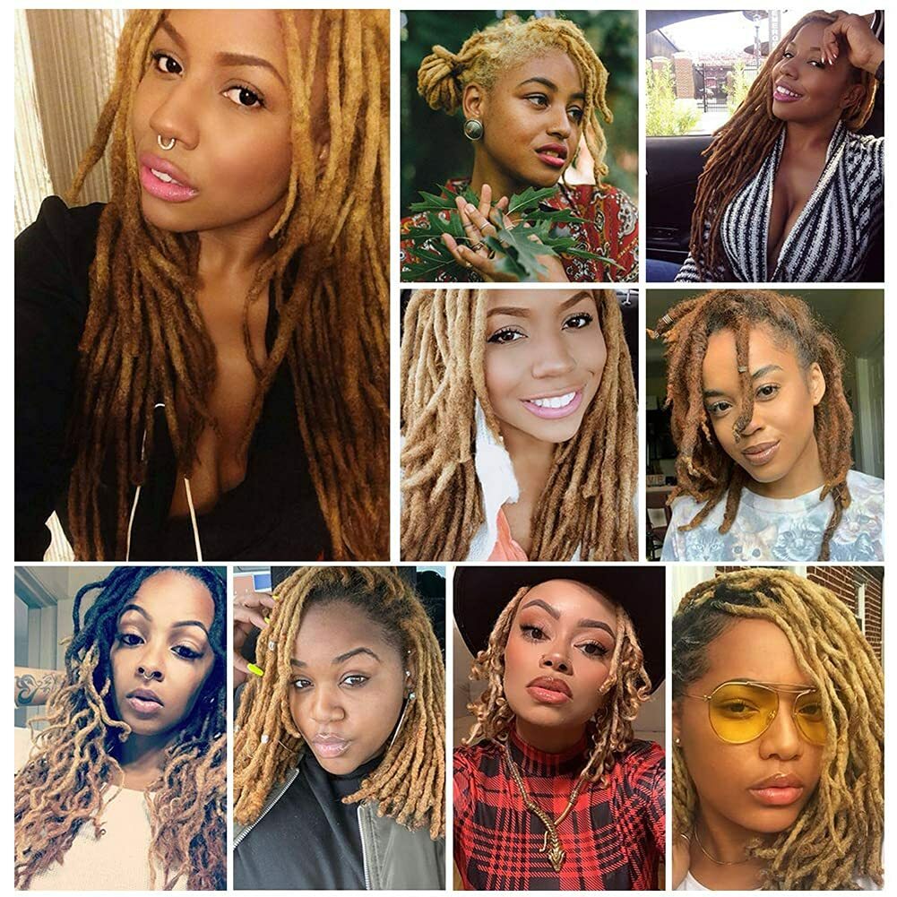 Dreadlock Extensions Human Hair Handmade Crochet Locs Extensions Hip-hop Reggae