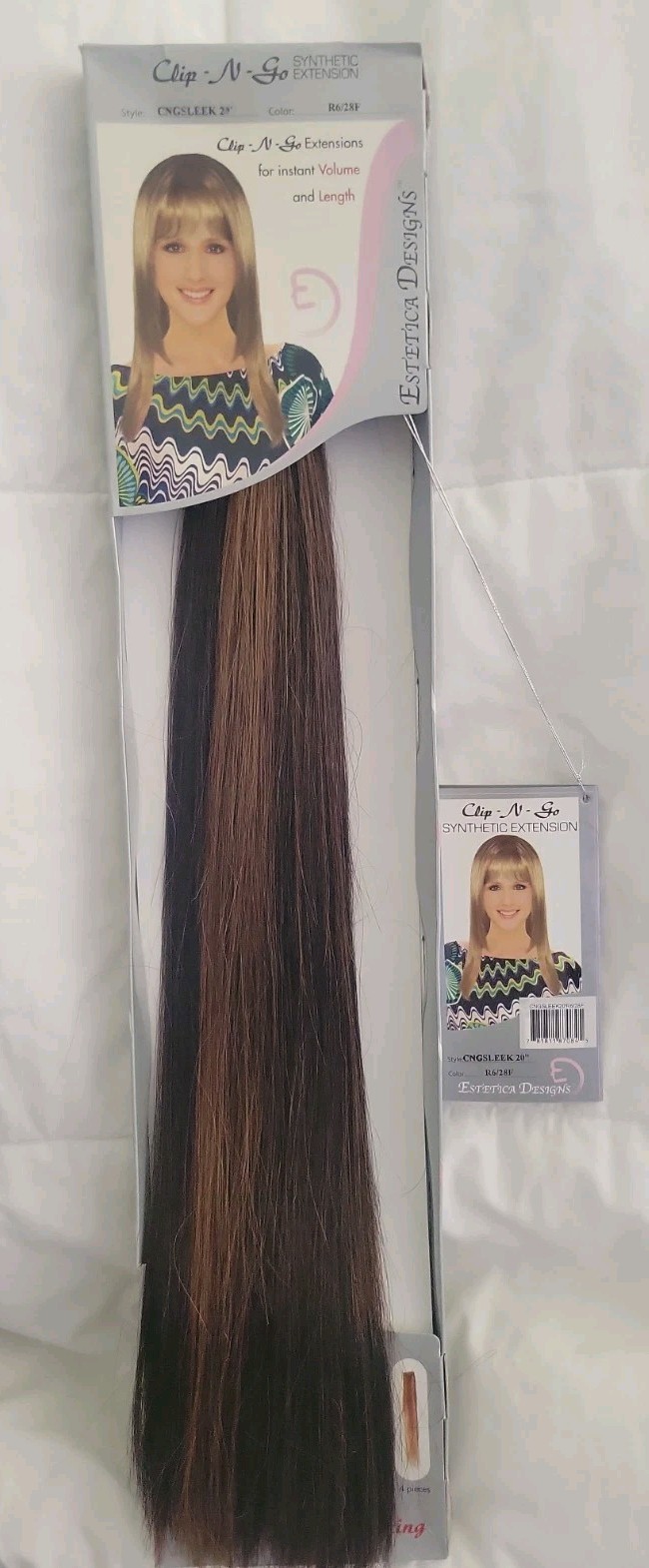 Estetica Designs Clip N Go Extensions 8 Pieces R6/28F